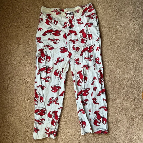 Lazy One Blue Lobster Pajama Pants Size S - Picture 1 of 4